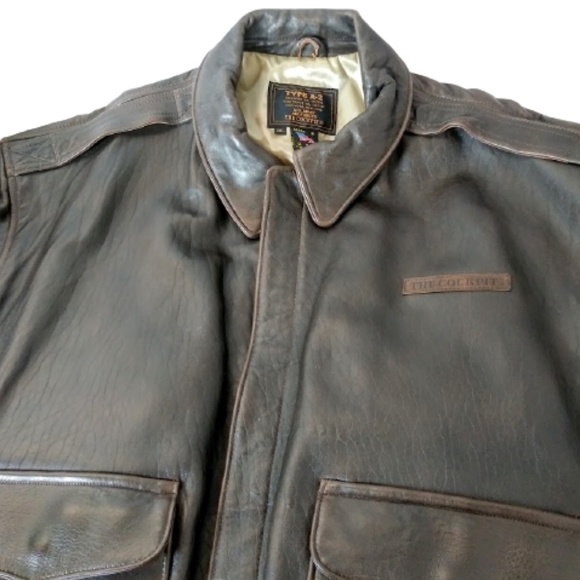 The Cockpit Type A-2 Hand Tanned Leather Men’s Bomber Jacket - Picture 4 of 15